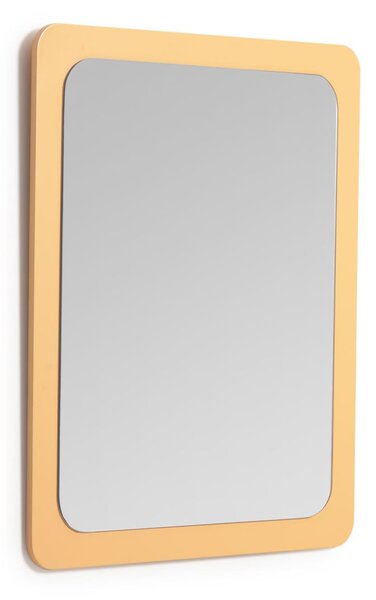 Specchio Velma in MDF senape 47 x 57 cm