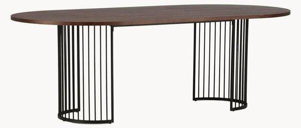 Tavolo ovale con piano in legno Hamneskär, 220 x 110 cm