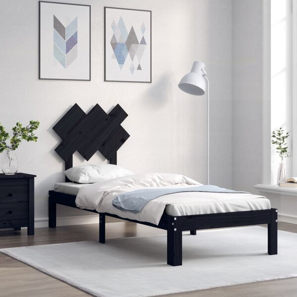 Letto adulto, Giroletto con Testiera, Letto singolo 100x200 cm in Legno  Massello vidaXL