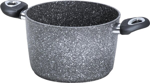 Aeternum Pentola Antiaderente 24 cm con 2 Manici colore Antracite - Madame Petravera