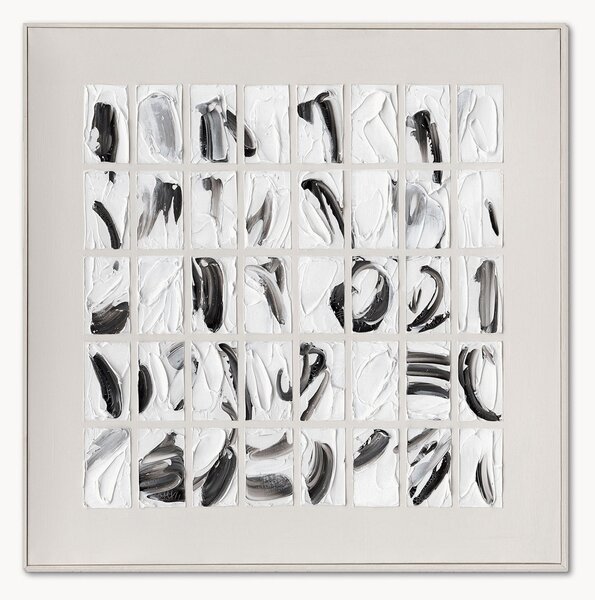 Quadro dipinto a mano con cornice in legno Peirce