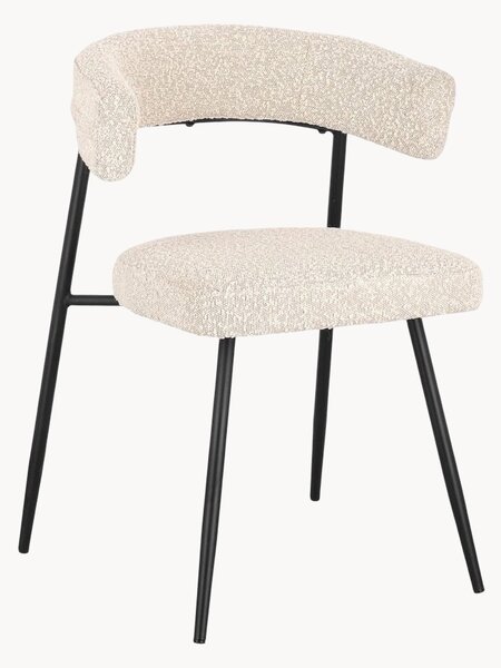 Set di 4 sedie da pranzo in bouclé Amaia