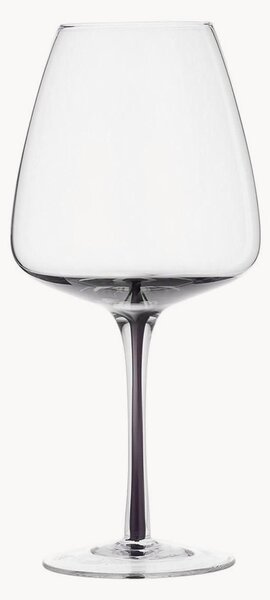 Bicchiere da vino rosso in vetro soffiato Smoke