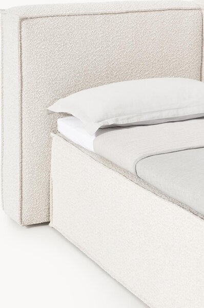 Letto boxspring in bouclé Lennon