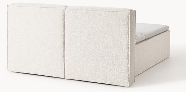 Letto boxspring in bouclé Lennon