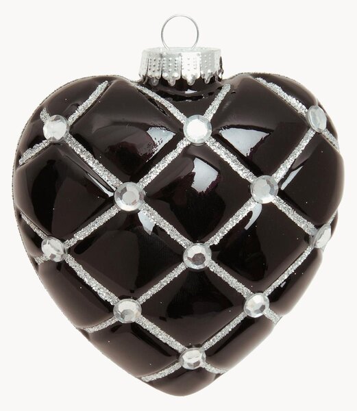 Addobbo per albero di Natale dipinto a mano Heart