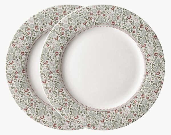 Set di 2 piatti da colazione in porcellana Flat