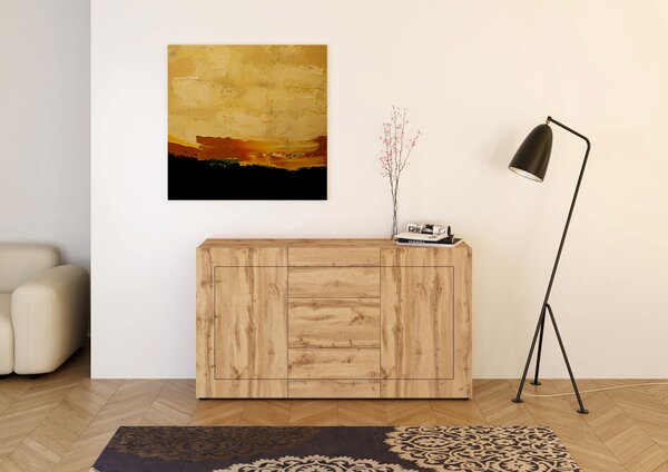 Madia 2 Ante e 3 Cassetti 150x40x83,5 cm Elios Quercia Natura