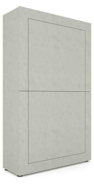 Credenza Alta 4 Ante 100x35x165 cm Elios Cashmere