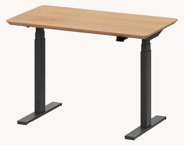 Scrivania da lavoro fatta a mano con piano in legno Pro Mini, regolabile in altezza elettricamente
