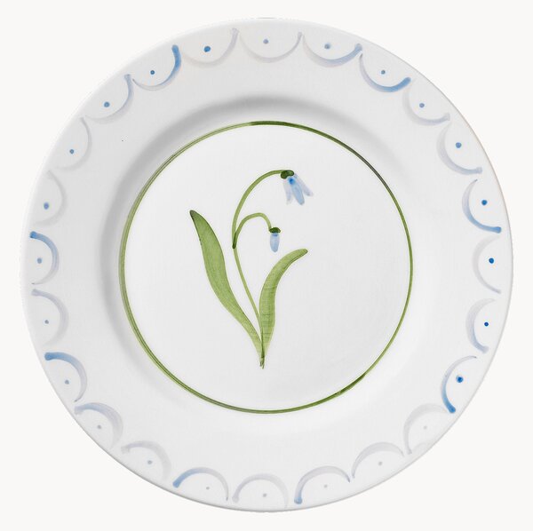 Piatto da colazione dipinto a mano Cottage Flower