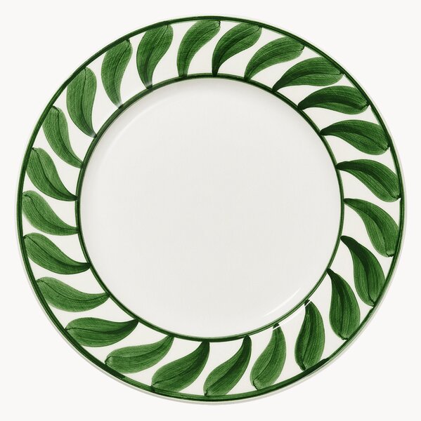 Piatto piano dipinto a mano Swirl