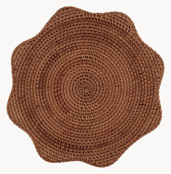 Tovaglietta in rattan fatta a mano Scallop