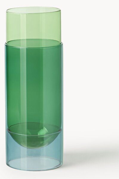 Vaso in vetro soffiato Bouquet Tube, alt. 27 cm