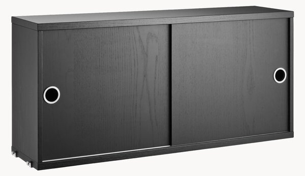 Armadietto con ante scorrevoli String System, larg. 78 x prof. 20 cm