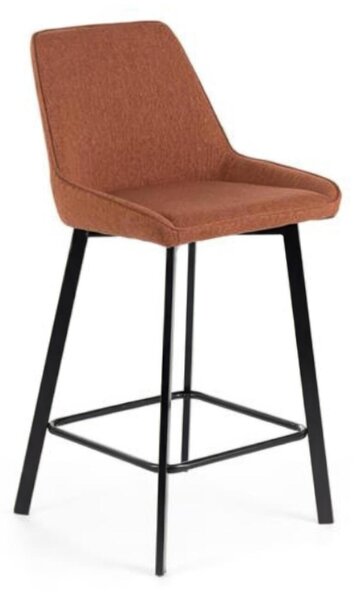 Sgabello in Metallo rivestito in con Poggia piedi FOX Dimensioni 44x 50x h 94 cm -Peso 6,5 kg cm tessuto Easy-Clean ruggine