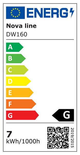 Applique Led da parete Ghiberti 7W Bianco IP44 Bianco neutro 4000K Novaline