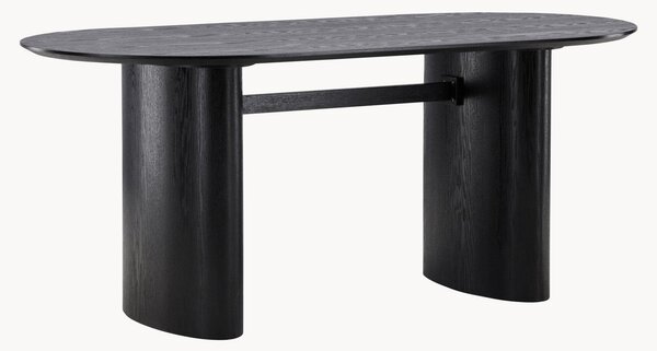 Tavolo ovale effetto legno Isolde, 180 x 90 cm