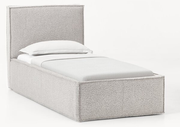 Letto singolo imbottito in bouclé Dream