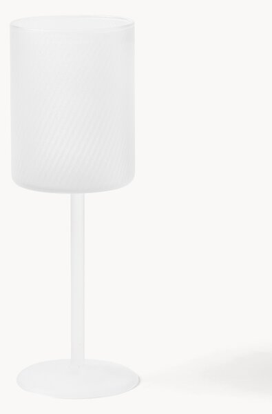 Set di 4 bicchieri da vino bianco in vetro soffiato Limon