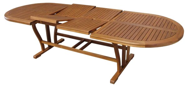 GENIUS - tavolo da giardino allungabile in legno massiccio di acacia