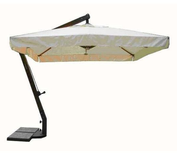VICTOR - ombrellone da giardino decentrato metallo 3 x 4 con mantovana