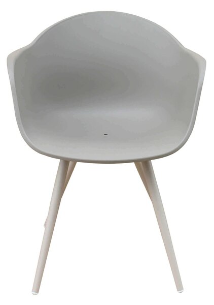 JERRI - set tavolo in alluminio cm 90/180 x 90 x 75 h con 4 Poltrone Dynamo