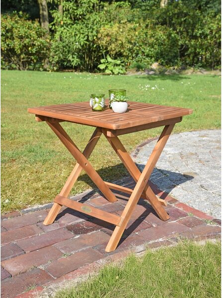 Tavolino da giardino in acacia massiccia 50x50 cm Cleveland – Garden Pleasure