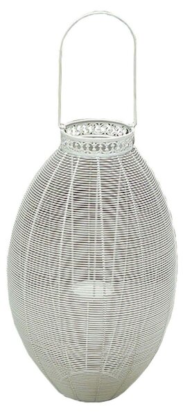 Portacandela stile provenzale in ferro verniciato cm 19 x 37,5 x 56 h