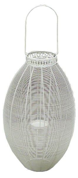 Portacandela stile provenzale in ferro verniciato cm 19 x 37,5 x 56 h