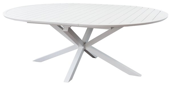 ARTORIUS - tavolo rotondo da giardino in alluminio allungabile 150/200 x 150