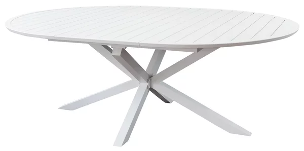 ARTORIUS - tavolo rotondo da giardino in alluminio allungabile 150/200 x 150