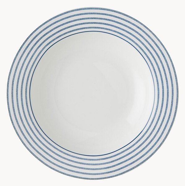 Set di 4 piatti fondi in porcellana Candy Stripe