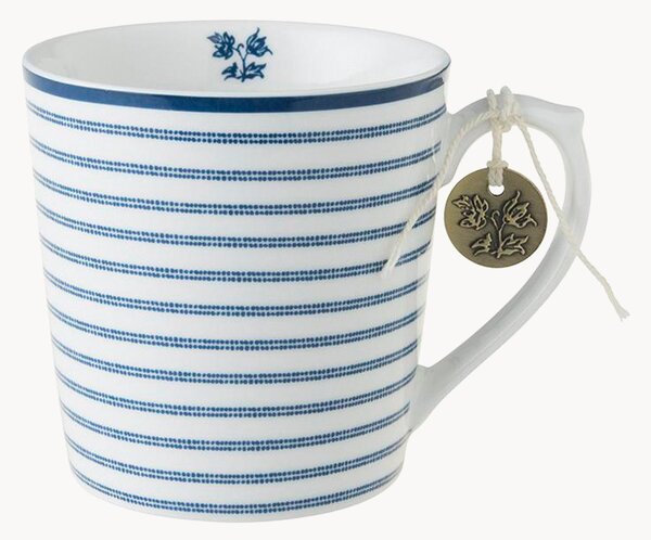 Set di 4 tazze in porcellana Candy Stripe