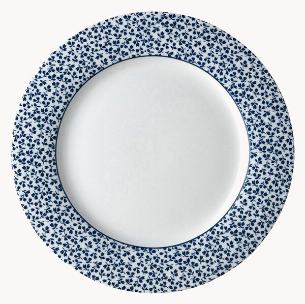 Set di 4 piatti da colazione in porcellana Floris