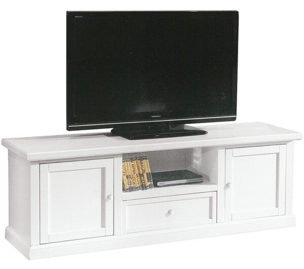 CLAYTON - mobile porta tv in legno massello cm 45 x 160 x 56 h