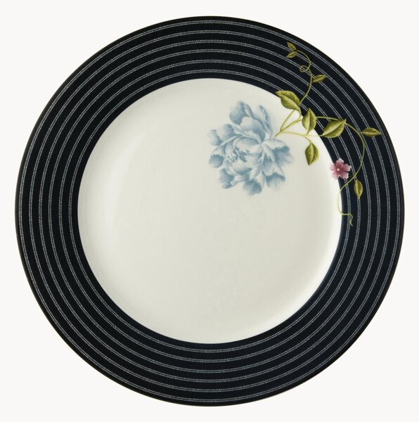 Set di 4 piatti piani in porcellana Midnight Candy
