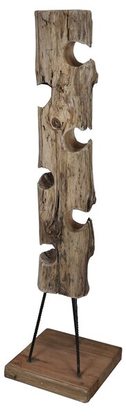 LUPIN - porta bottiglie in legno di teak