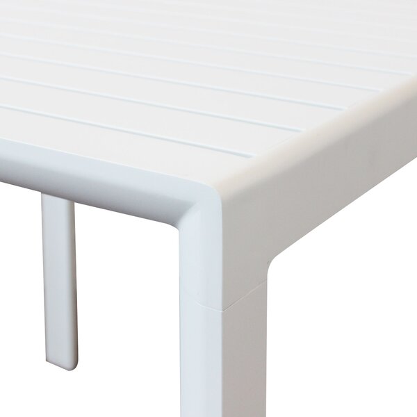 ALBEN - tavolo con struttura in alluminio 80 x 80