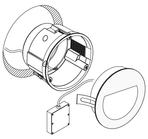 Eglo 99576 - Lampada da incasso LED da esterno ARACENA LED/2,5W/230V IP65 nera