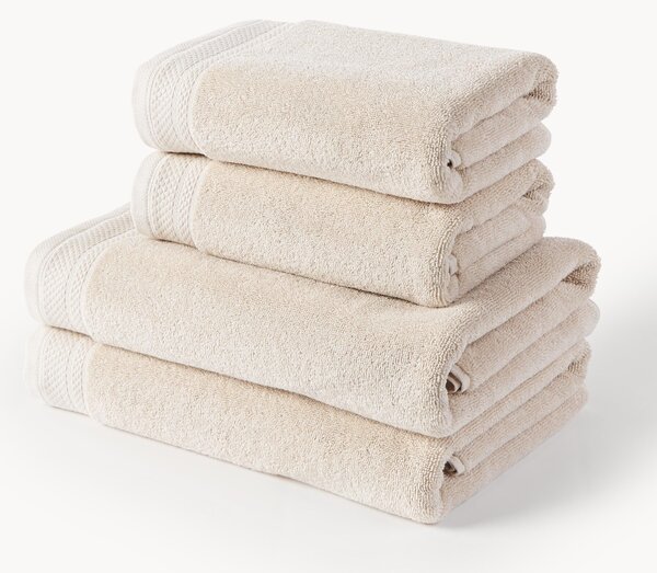 Set di asciugamani in cotone organico Premium, varie misure