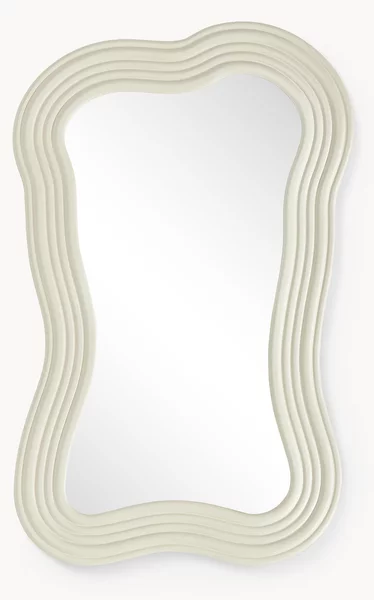 Specchio da parete con cornice ondulata Cosimo