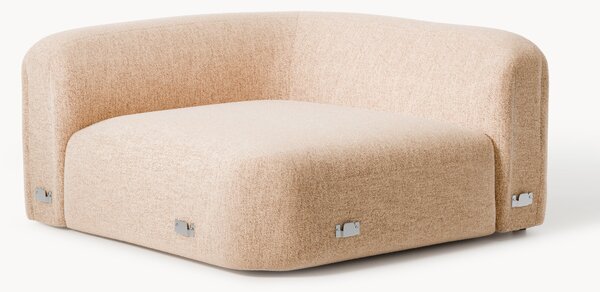 Modulo angolare arrotondato in bouclé Wolke