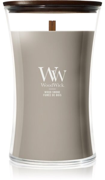 Woodwick Wood Smoke candela profumata con stoppino in legno 610 g