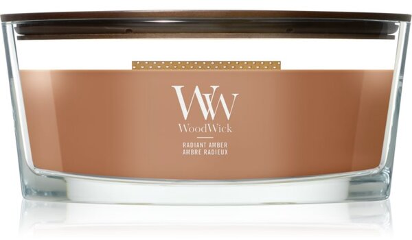 Woodwick Radiant Amber candela profumata con stoppino in legno 453.6 g
