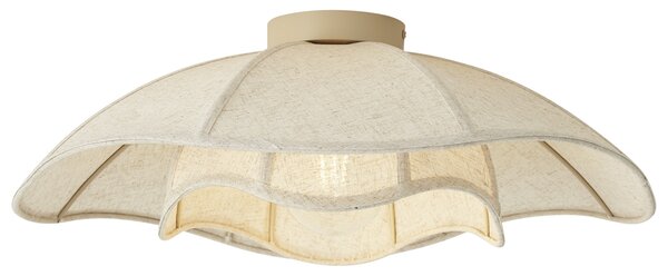 Plafoniera Japandi in tessuto beige 55cm - Haru