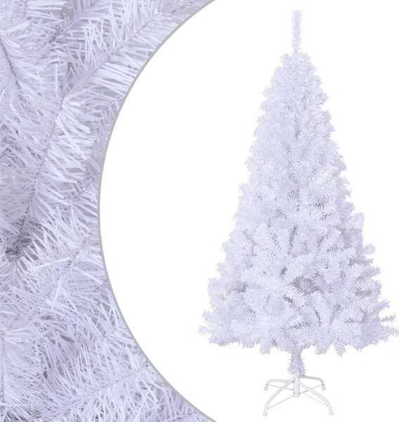 Albero di Natale Artificiale con Rami Spessi Bianco 150 cm PVC