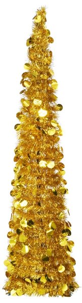 Albero di Natale Artificiale Apribile Dorato 150 cm PET