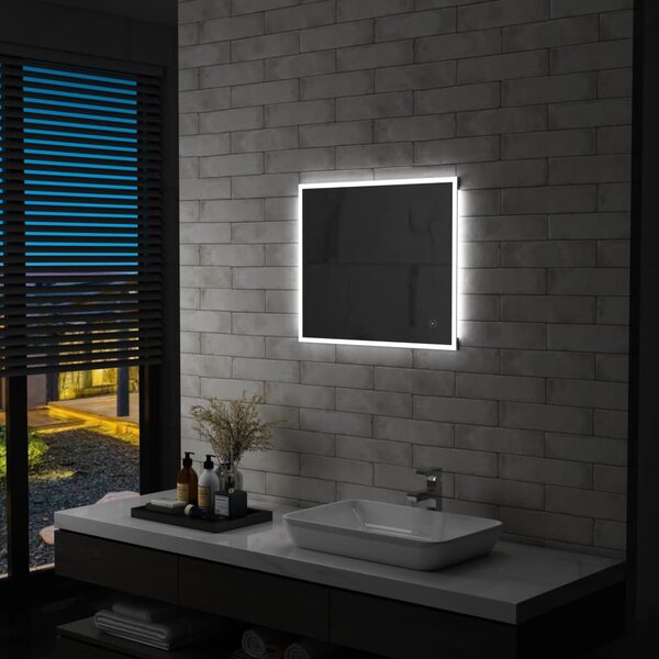Specchio LED da Bagno con Sensore Tattile 60x50 cm