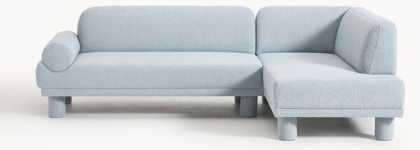 Divano angolare in bouclé Lilo